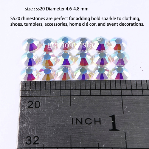 SS20 Transparent AB Glass Rhinestones