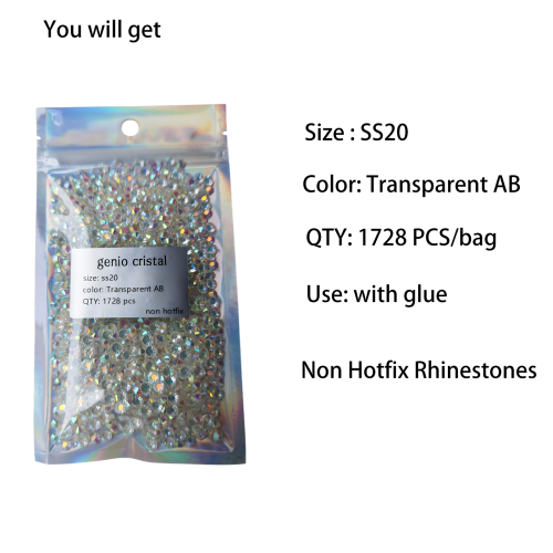 SS20 Transparent AB Glass Rhinestones