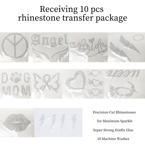 10-Sheet Crystal Rhinestone Transfers