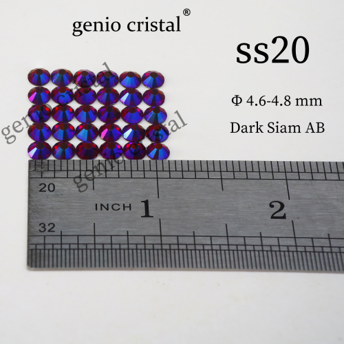 SS20 Dark Siam AB Glass Rhinestones