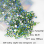 Genie Crystal Light Green Peridot AB Glass Rhinestones
