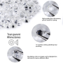 genie crystal transparent glass rhinestones