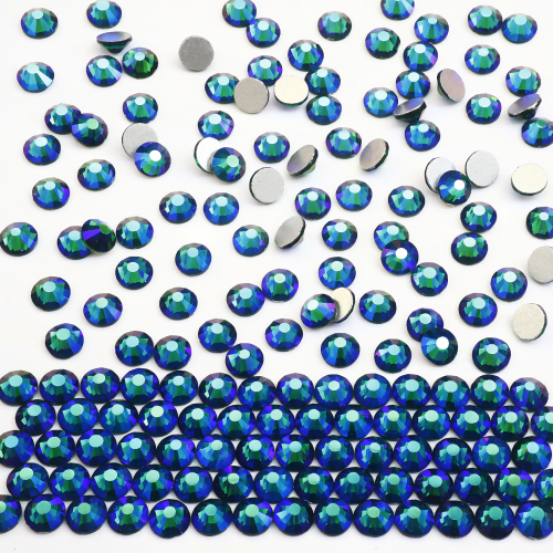 SS20 Dark Green Emerald AB Glass Rhinestones