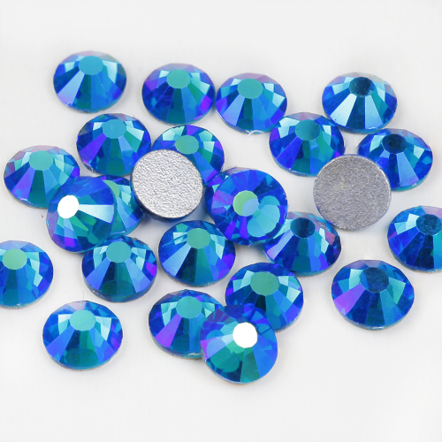 genie crystal peacock blue AB rhinestones