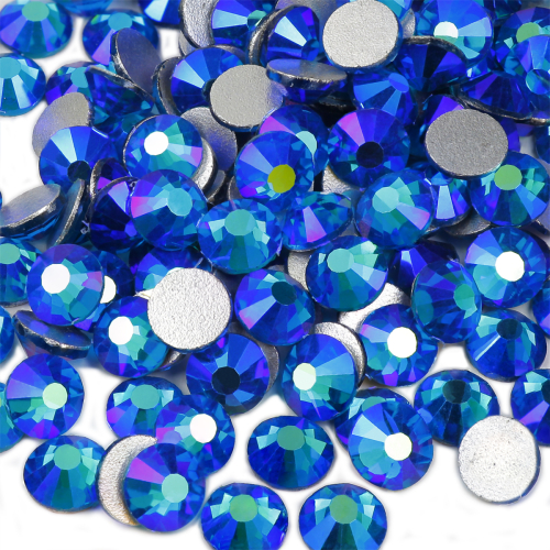 genie crystal peacock blue AB rhinestones