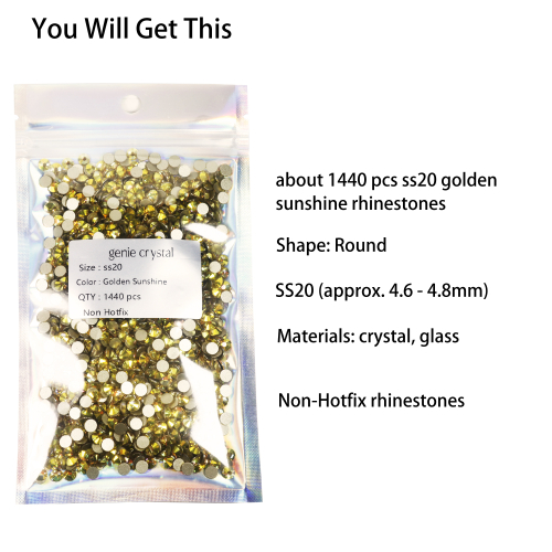 Genie Crystal Golden Sunshine SS20 rhinestones