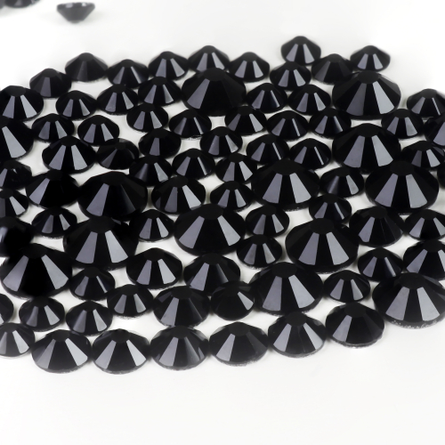 Genie Crystal Jet Black Glass Rhinestones