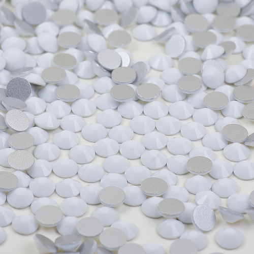 Genie Crystal Solid Chalk White Glass Rhinestones