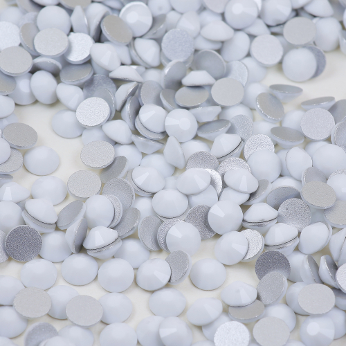 Genie Crystal Solid Chalk White Glass Rhinestones