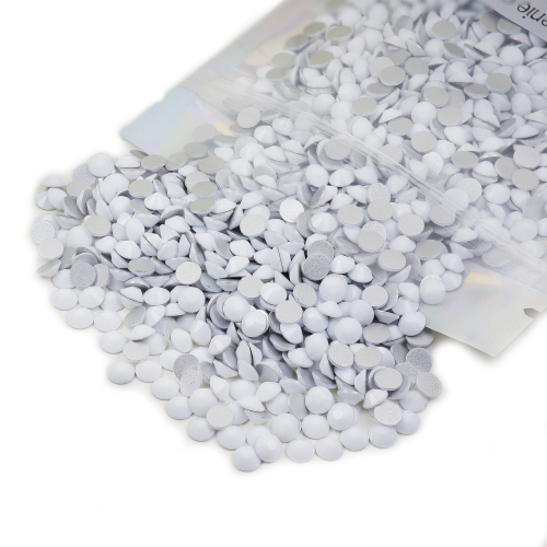 Genie Crystal Solid Chalk White Glass Rhinestones