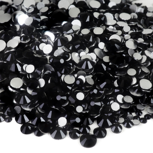 Genie Crystal Jet Black Glass Rhinestones