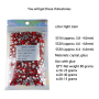 Genie Crystal Light Siam Glass Rhinestones
