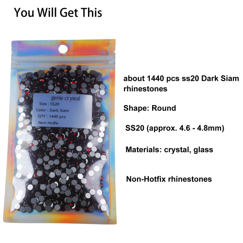 Dark Siam SS20 Flatback Rhinestones