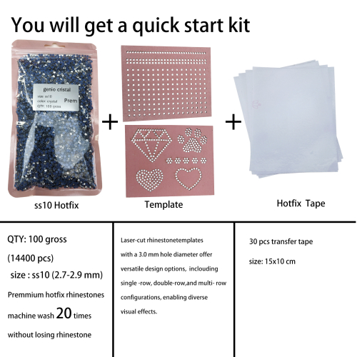 ss10 hotfix rhinestones 100 gross