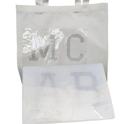 Genio Cristal’s rhinestone letter transfers