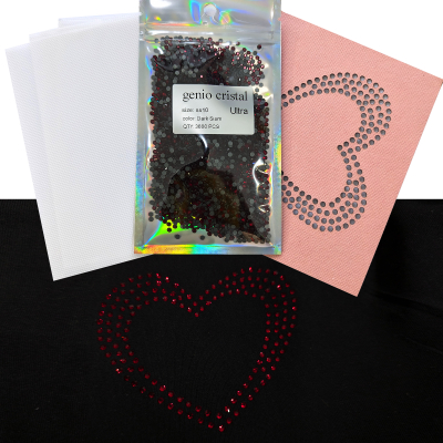 genio cristal SS10 Dark Siam Ultra Hotfix Rhinestones