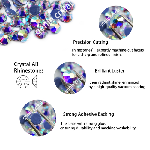 Crystal AB Hotfix Rhinestones – SS6 / SS10 / SS20
