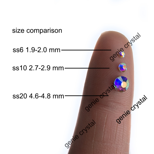 Crystal AB Hotfix Rhinestones – SS6 / SS10 / SS20